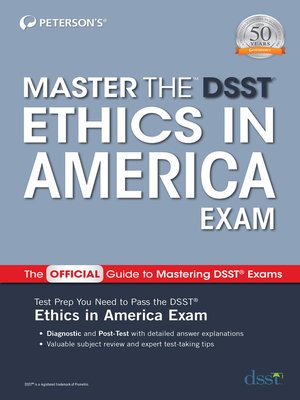 cover image of Master the DSST Ethics in America Exam